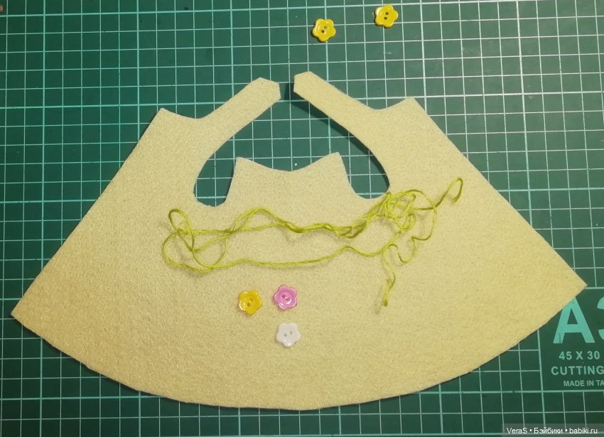 Фетр, букетик и ВЫКРОЙКА — Выкройки для кукол (фото 9)