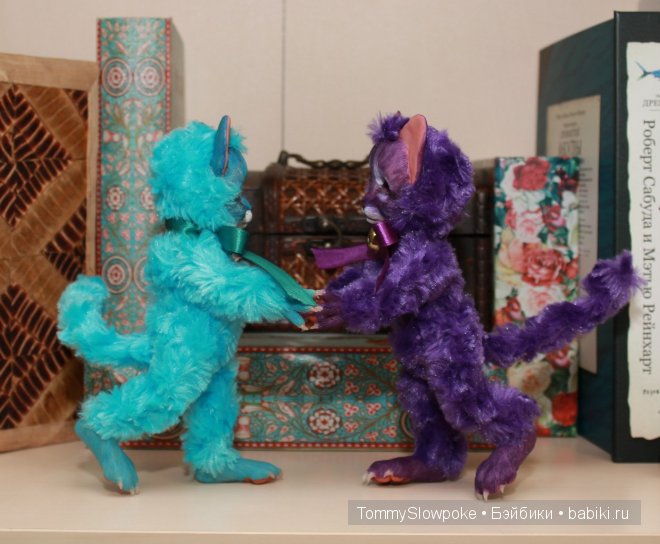Котики-двойняшки, авторские игрушки (фото 6)