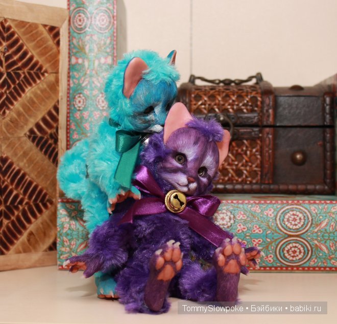 Котики-двойняшки, авторские игрушки (фото 2)