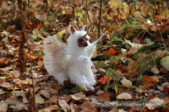 Летающая Лама - Единорог — Игрушки в смешанной технике (мех и глина): Арт
