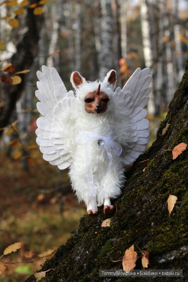 Летающая Лама - Единорог — Игрушки в смешанной технике (мех и глина): Арт (фото 2)