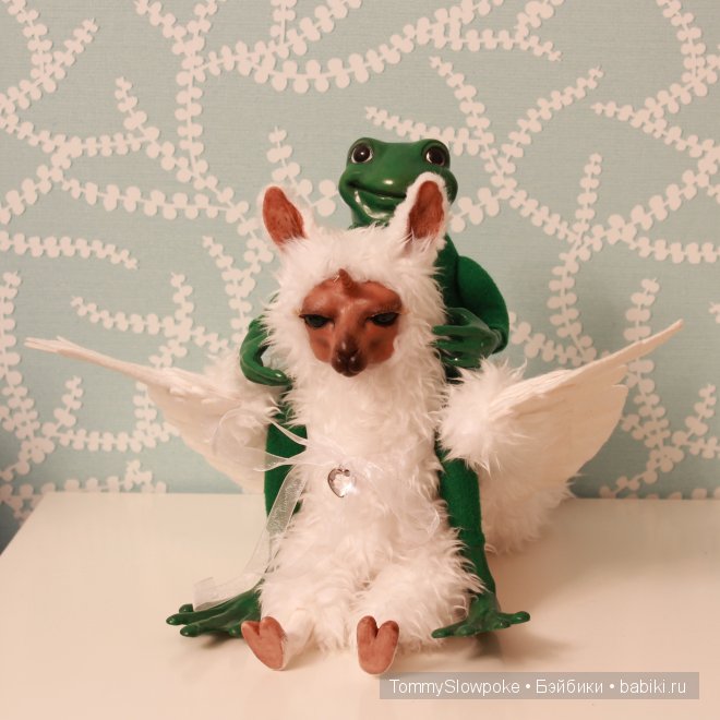 Летающая Лама - Единорог — Игрушки в смешанной технике (мех и глина): Арт