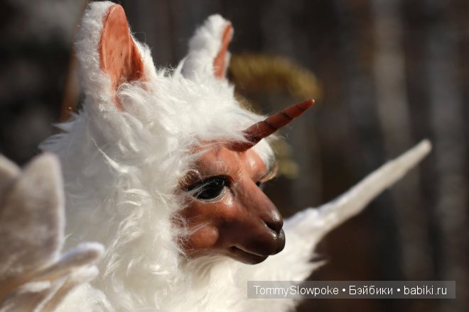 Летающая Лама - Единорог — Игрушки в смешанной технике (мех и глина): Арт (фото 5)