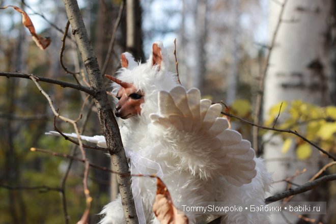 Летающая Лама - Единорог — Игрушки в смешанной технике (мех и глина): Арт (фото 3)
