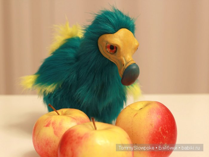 Ананасовый Додо — Игрушки в смешанной технике (мех и глина): Арт (фото 8)