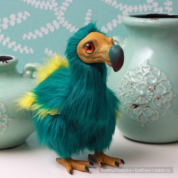 Ананасовый Додо — Игрушки в смешанной технике (мех и глина): Арт (фото 2)