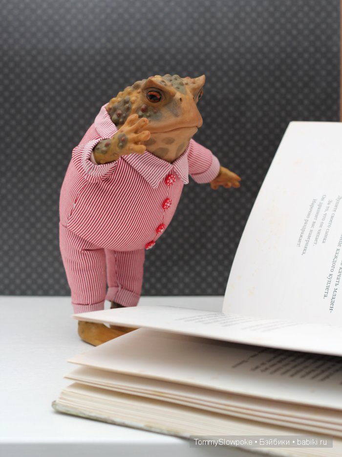Жаба в пижамке. Игрушка ручной работы (фото 8)