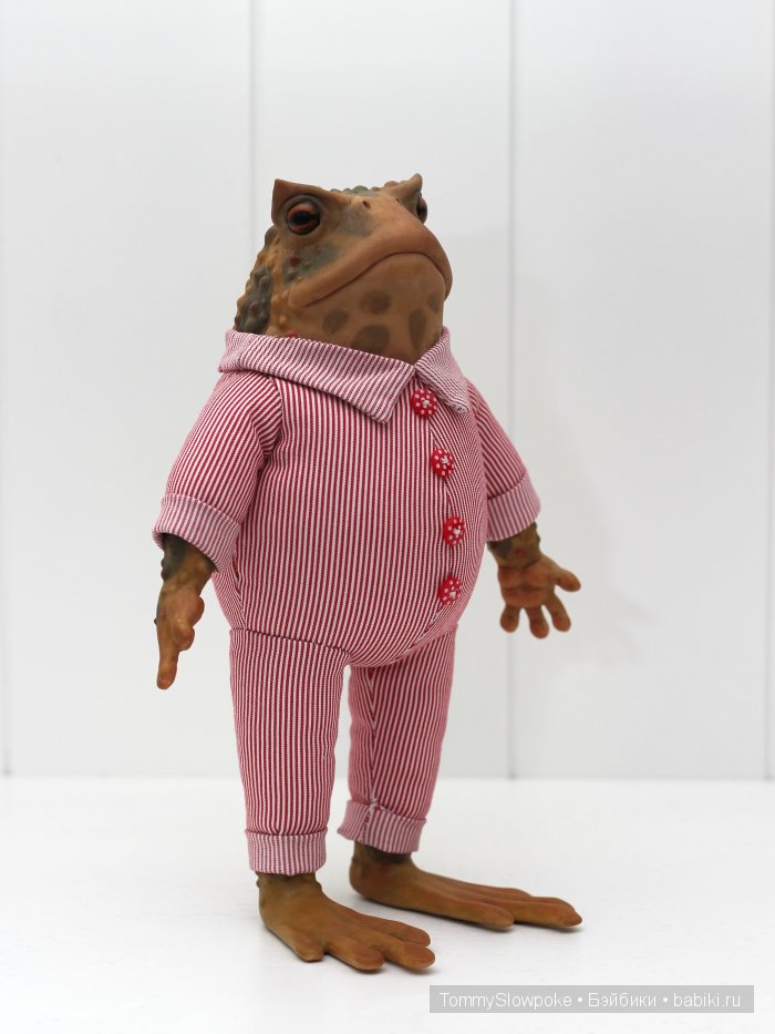 Жаба в пижамке. Игрушка ручной работы (фото 7)