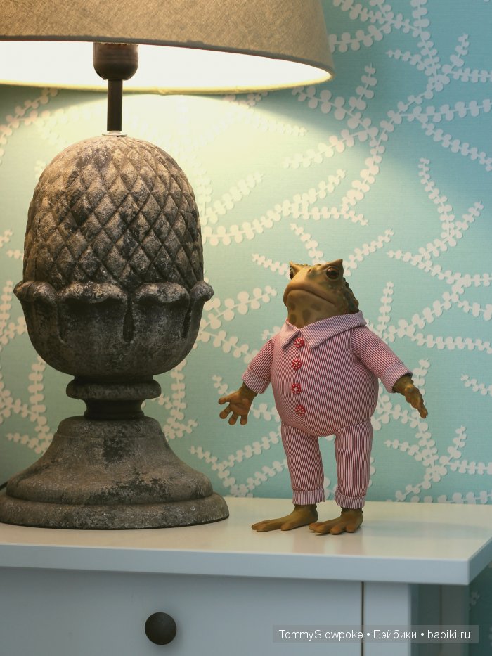 Жаба в пижамке. Игрушка ручной работы (фото 10)