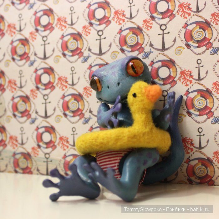 Геккон. Игрушка ручной работы (фото 6)