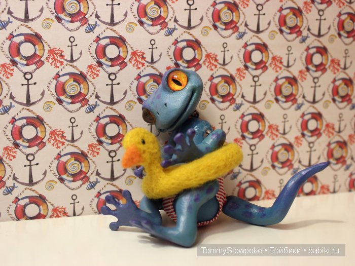 Геккон. Игрушка ручной работы (фото 8)