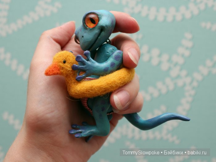 Геккон. Игрушка ручной работы (фото 2)