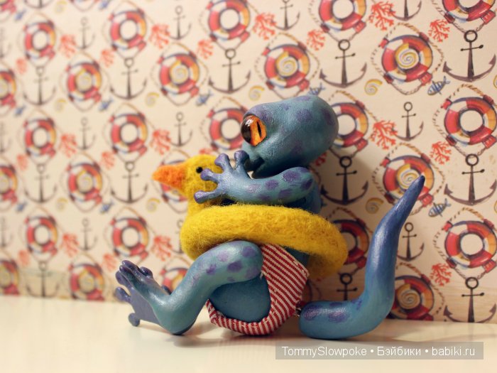 Геккон. Игрушка ручной работы (фото 7)