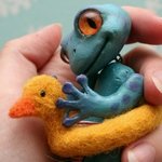Геккон. Игрушка ручной работы