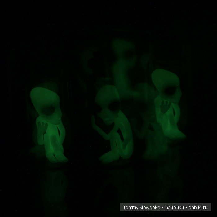 Пришелец в бутылочке — Лепка авторских игрушек и папье (фото 6)