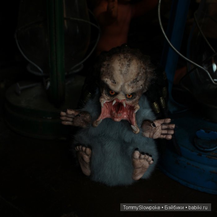 Крошка хищник — Игрушки в смешанной технике (мех и глина): Арт (фото 2)