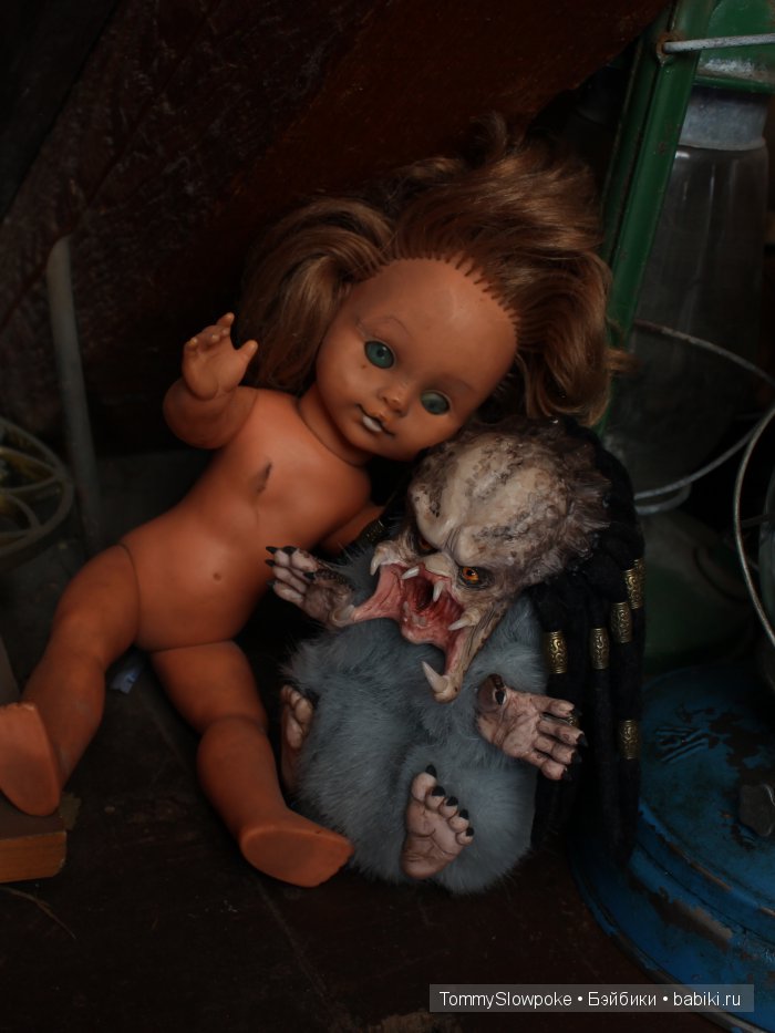 Крошка хищник — Игрушки в смешанной технике (мех и глина): Арт (фото 3)