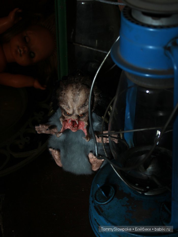 Крошка хищник — Игрушки в смешанной технике (мех и глина): Арт (фото 5)