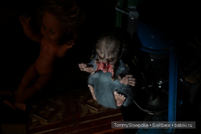 Крошка хищник — Игрушки в смешанной технике (мех и глина): Арт