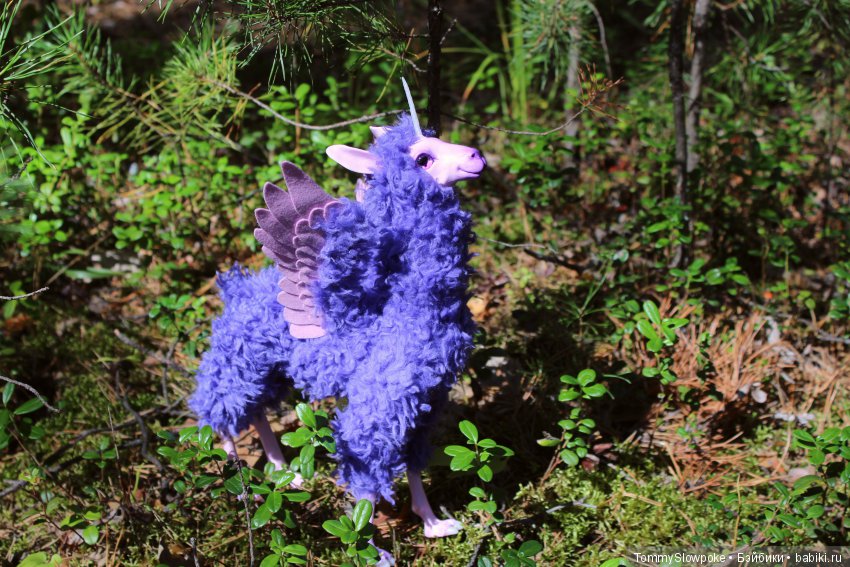 Летающая Лама-Единорог — Игрушки в смешанной технике (мех и глина): Арт (фото 9)