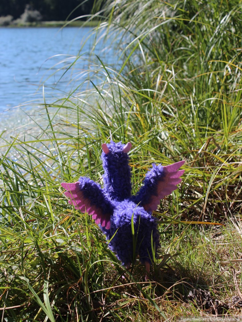 Летающая Лама-Единорог — Игрушки в смешанной технике (мех и глина): Арт