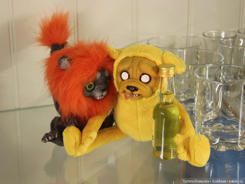 Пёс Джейк — Игрушки в смешанной технике (мех и глина): Арт (фото 8)