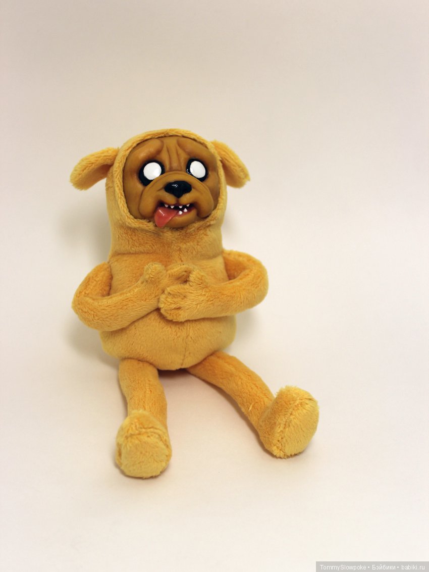 Пёс Джейк — Игрушки в смешанной технике (мех и глина): Арт (фото 4)