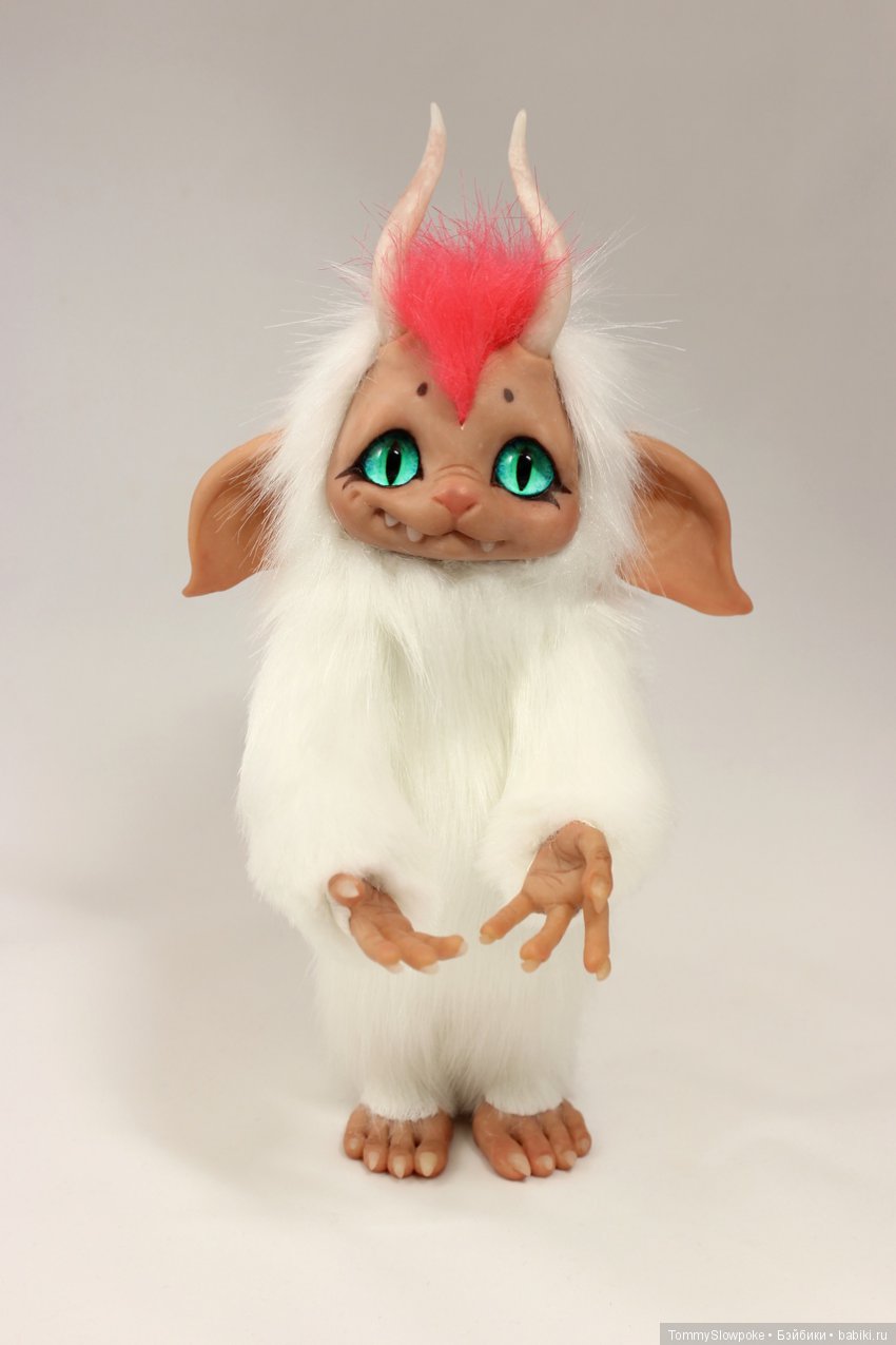 Новый Троллик — Игрушки в смешанной технике (мех и глина): Арт (фото 2)