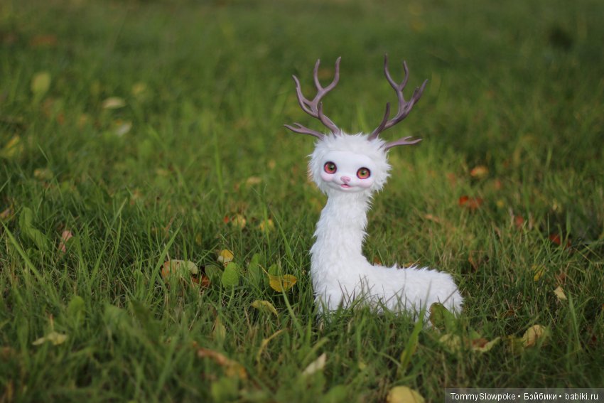 Лесной дух Йоши — Игрушки в смешанной технике (мех и глина): Арт (фото 6)