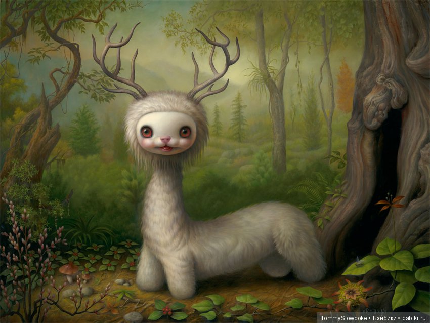 Лесной дух Йоши — Игрушки в смешанной технике (мех и глина): Арт (фото 7)