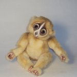 Лемурчик подвижный, игрушка ручной работы