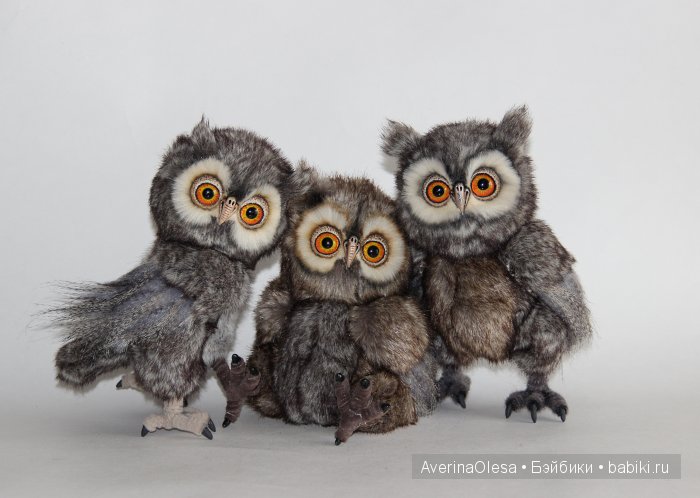 Трое из гнезда, игрушки ручной работы