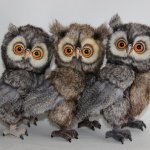 Трое  из гнезда, игрушки ручной работы