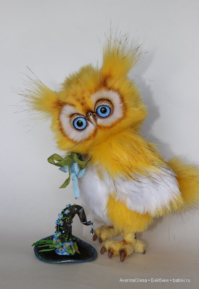 Летний совёнок, игрушка ручной работы (фото 8)