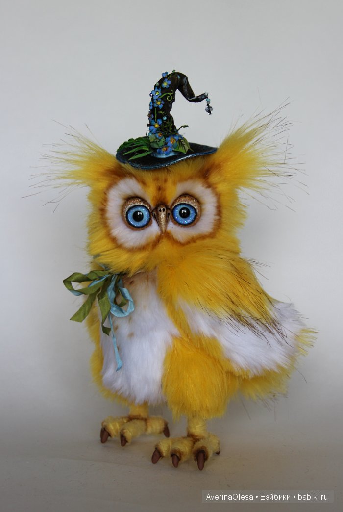 Летний совёнок, игрушка ручной работы