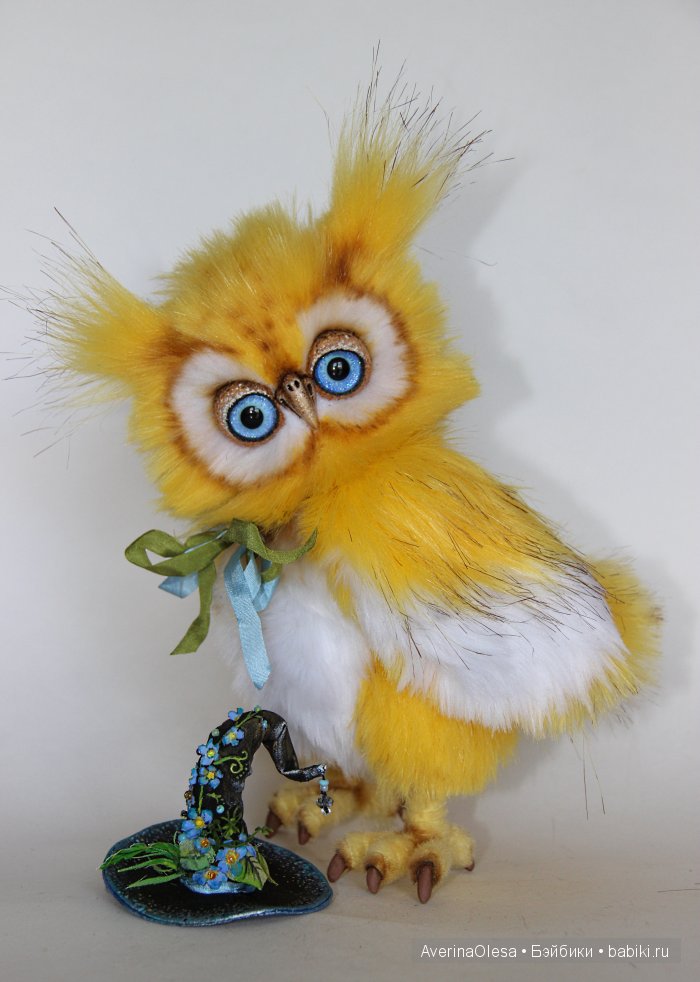 Летний совёнок, игрушка ручной работы (фото 6)