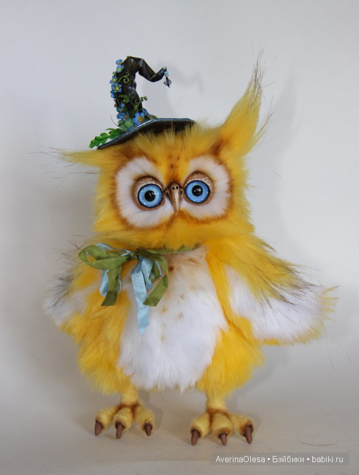 Летний совёнок, игрушка ручной работы (фото 5)