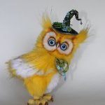 Летний совёнок, игрушка ручной работы