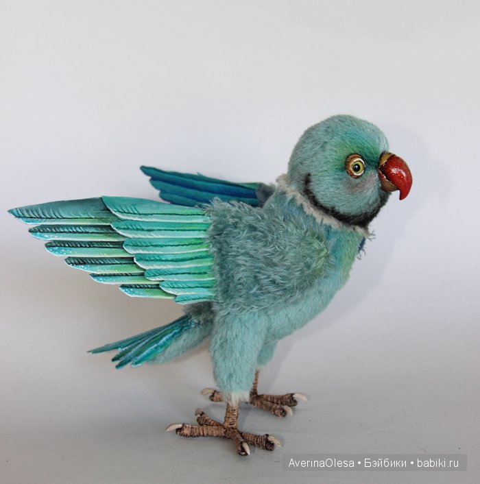 Попугай Оскар. Авторская игрушка ручной работы (фото 9)