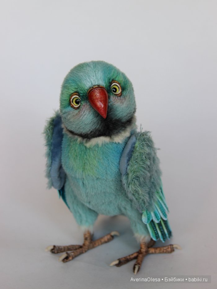 Попугай Оскар. Авторская игрушка ручной работы