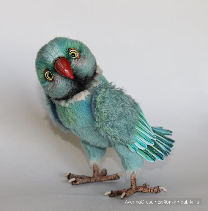 Попугай Оскар. Авторская игрушка ручной работы (фото 6)