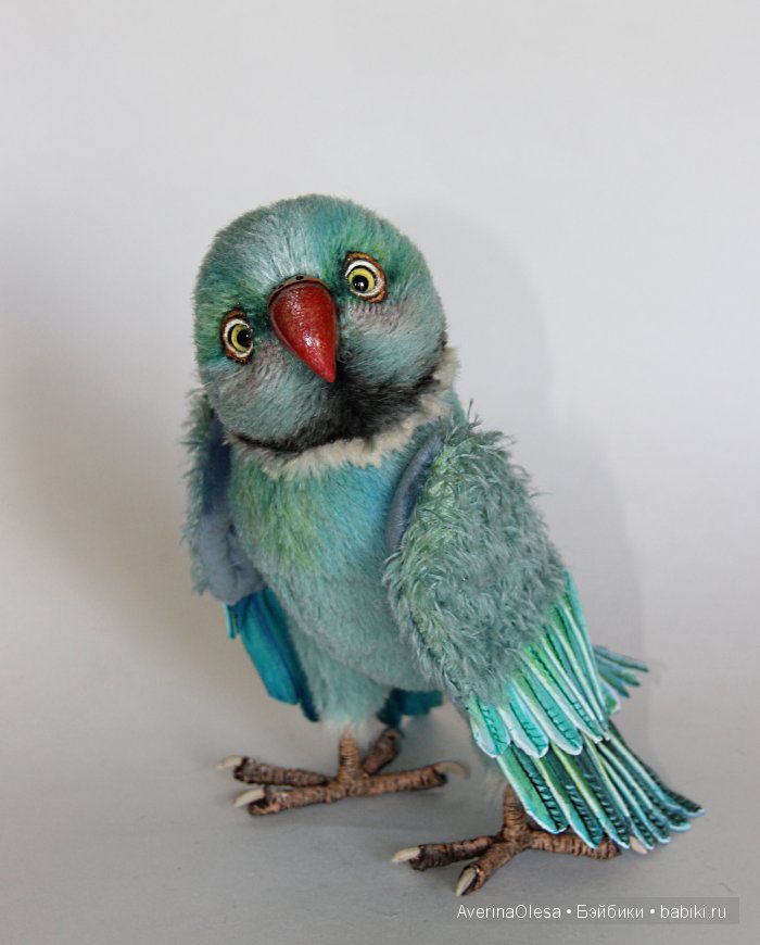 Попугай Оскар. Авторская игрушка ручной работы (фото 10)