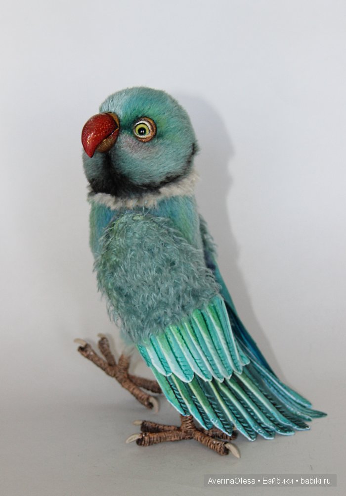 Попугай Оскар. Авторская игрушка ручной работы (фото 5)