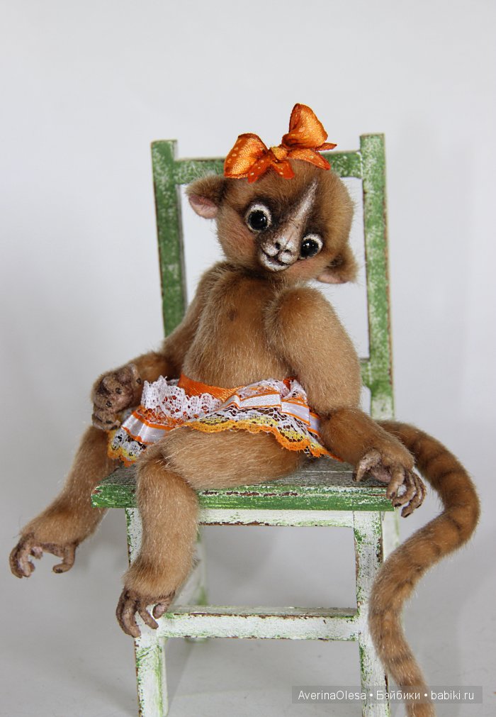 Обезьянка Кнопа. Игрушка ручной работы (фото 7)