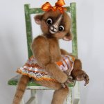 Обезьянка Кнопа. Игрушка ручной работы