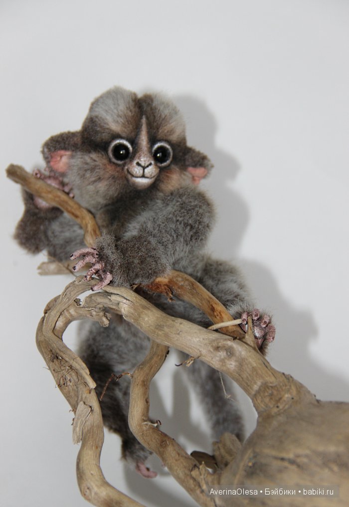 Маленькая обезьянка. Игрушка ручной работы (фото 6)