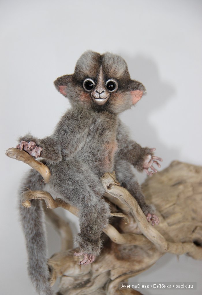 Маленькая обезьянка. Игрушка ручной работы (фото 7)