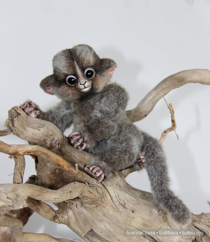 Маленькая обезьянка. Игрушка ручной работы (фото 10)