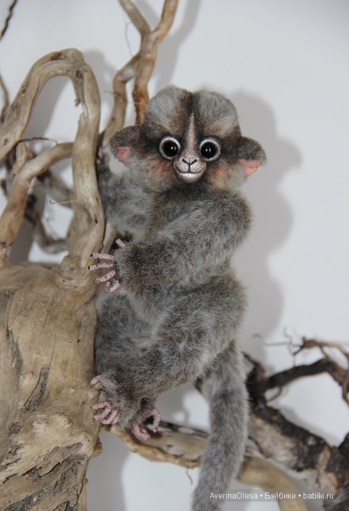 Маленькая обезьянка. Игрушка ручной работы (фото 3)