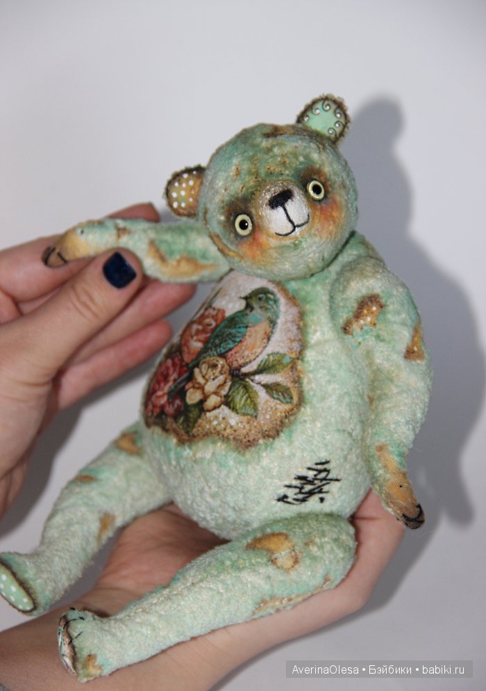 Музыкальный мишка тедди Пташка моя (фото 5)